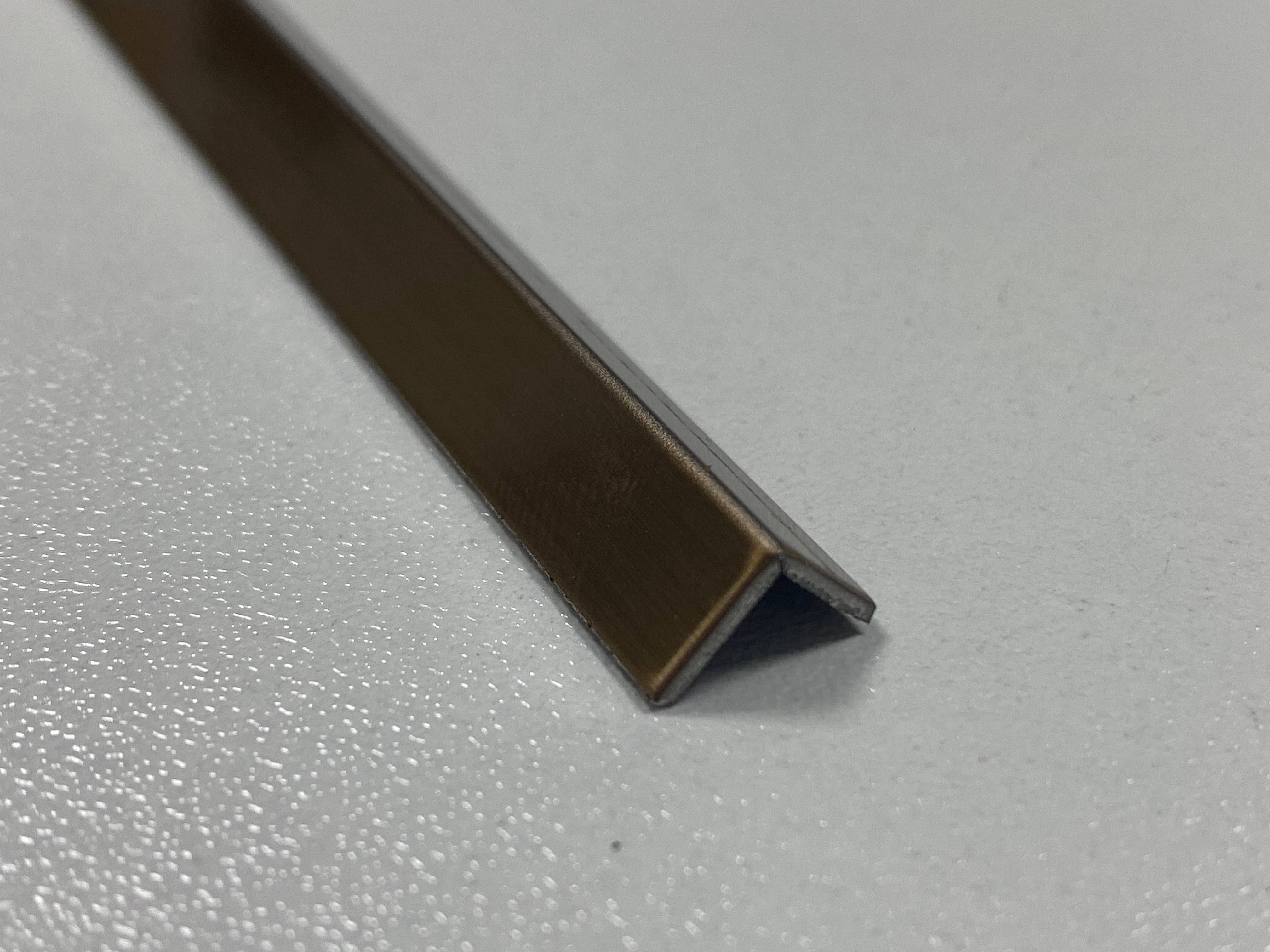 Stainless Steel L-Shaped Profile for Wall / Ceiling Edge Cladding 