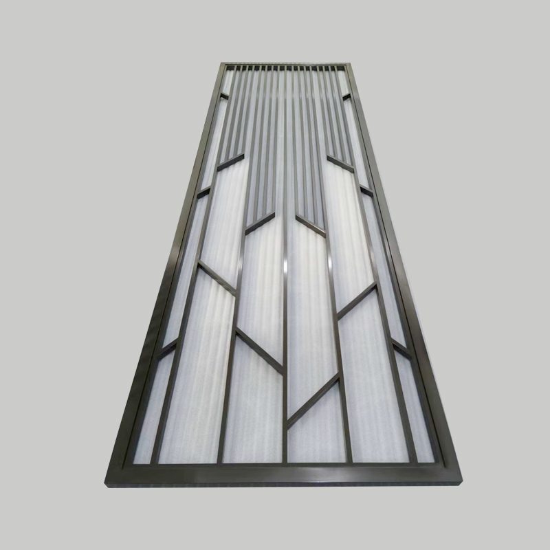 STAINLESS  STEEL TUBE WELDING BLACK PATTERN PARTITION SCREEN
