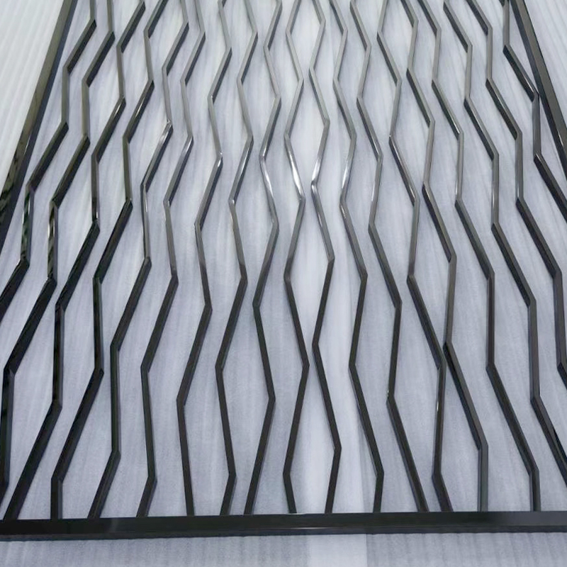 STAINLESS  STEEL TUBE WELDING BLACK PATTERN PARTITION SCREEN
