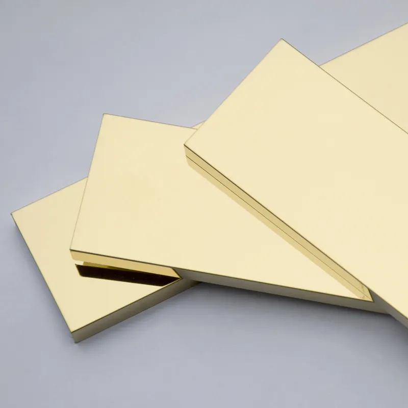Factory Customized SUS316 I Shaped Bedroom Background Golden Shiny Wall Trim Strip for Metal Decor
