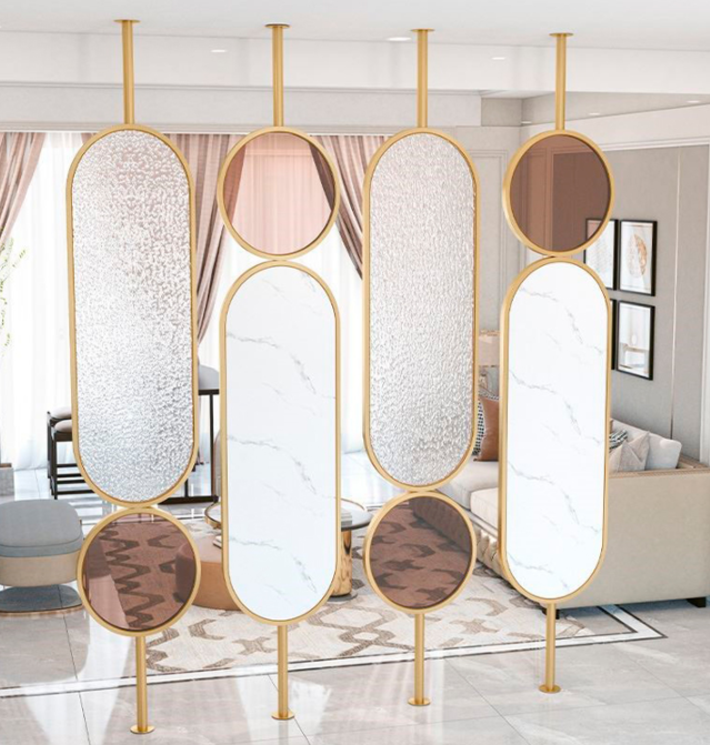 STAINLESS STEEL PVD COATING GLASS PARTITION