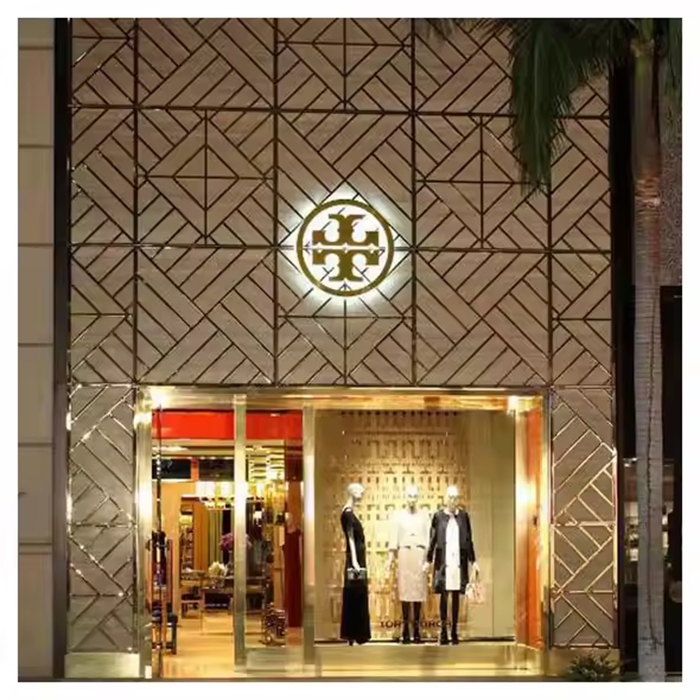 316 Stainless Powder Coated Decorative Metal Arrow Wall Decor Screens Metal Steel Mirror Partition Walls for Bathroom