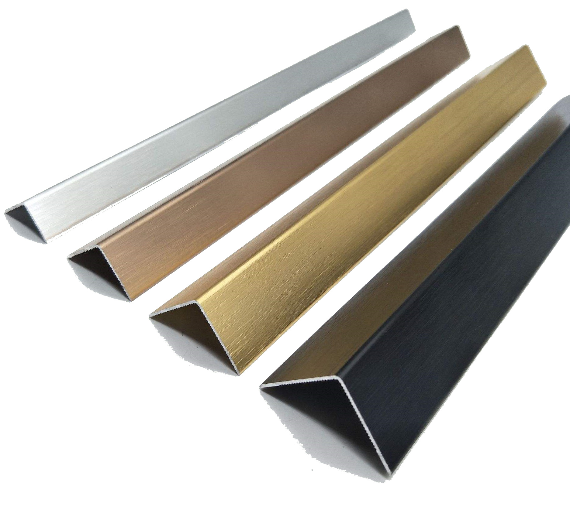 Stainless Steel L-Shaped Profile for Wall / Ceiling Edge Cladding 