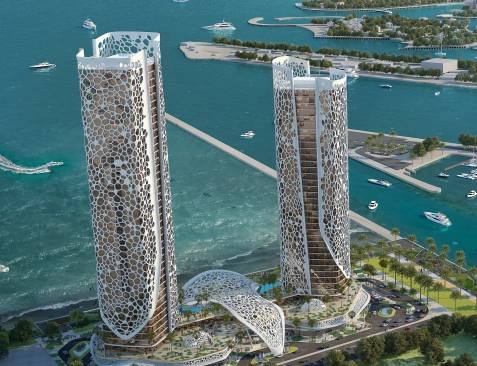 ​Custom Stainless Steel Decoration Case Sharing of Rosewood Hotel in Qatar