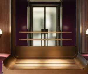 Textured stainless steel for interior