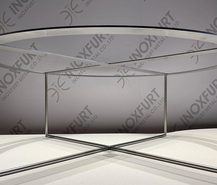 Stainless steel dining room table