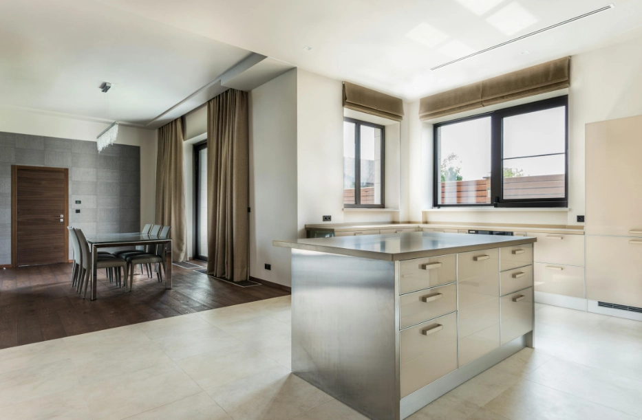 stainless steel desk