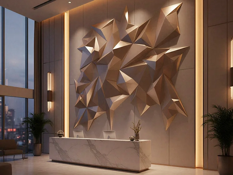 Metallic Sculptures and Structures for Hotels and Restaurants