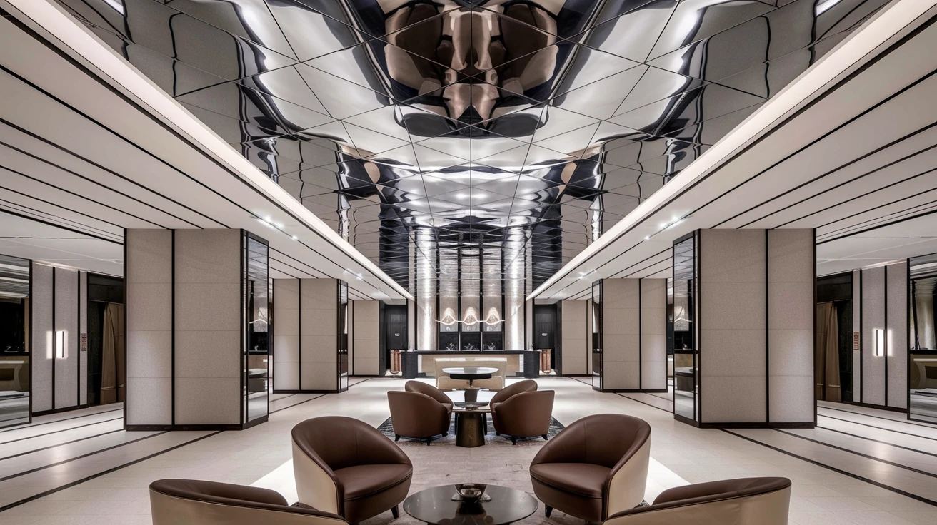 Stainless Steel Ceilings for Hotels
