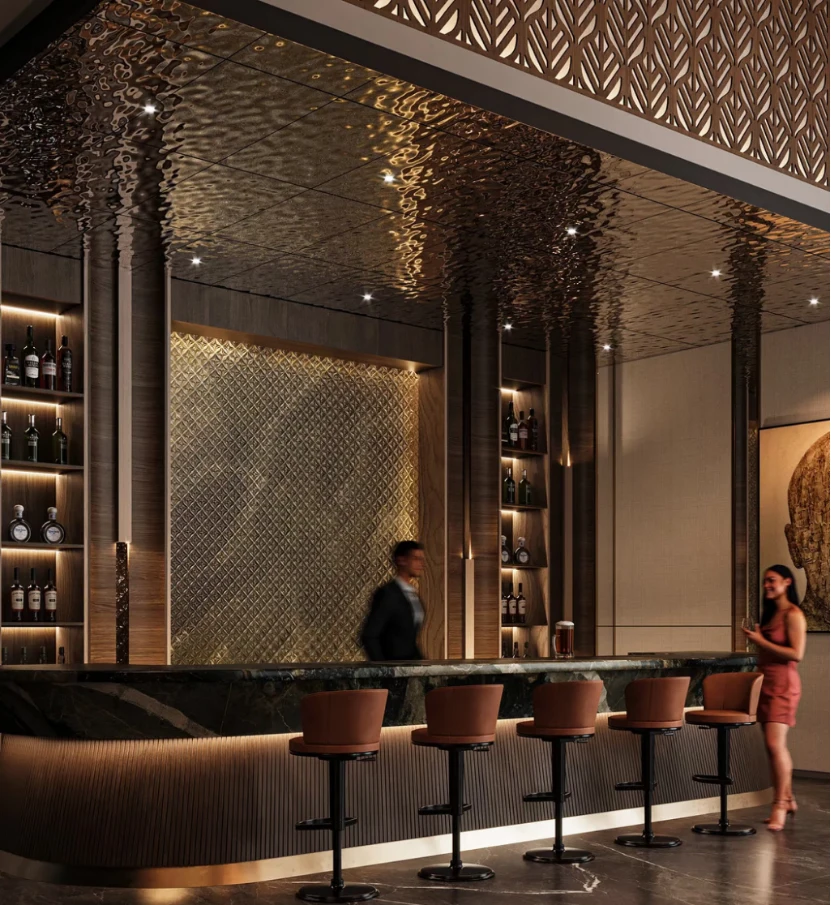 hotel Lobby metal decoration solution