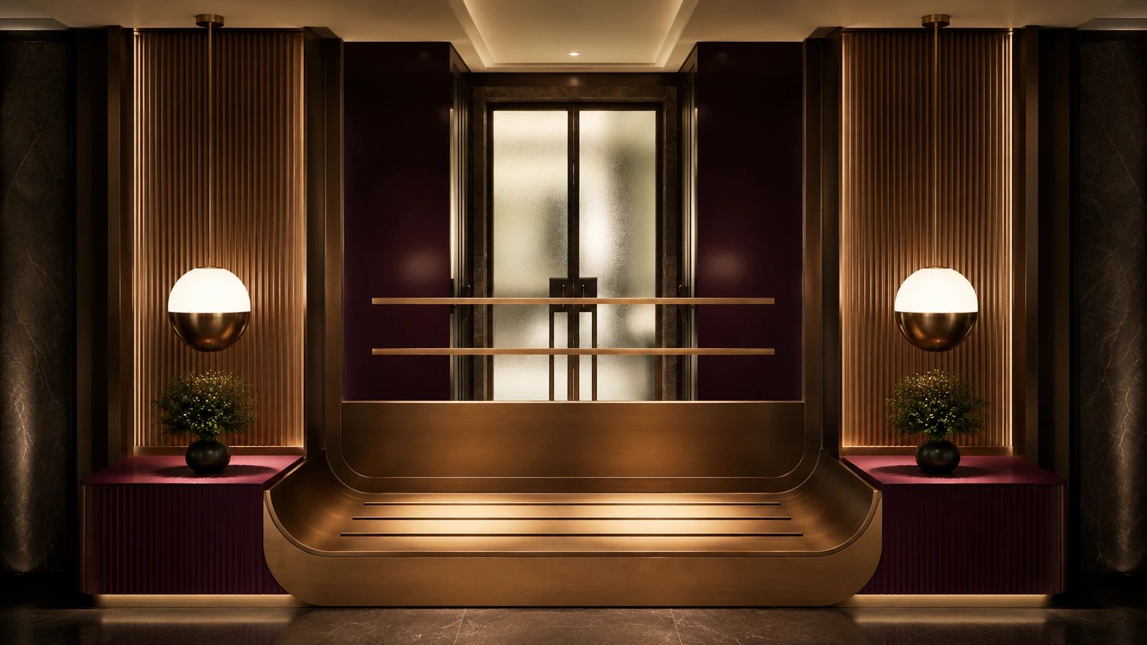 stainless steel architectural metalwork for hotel interior