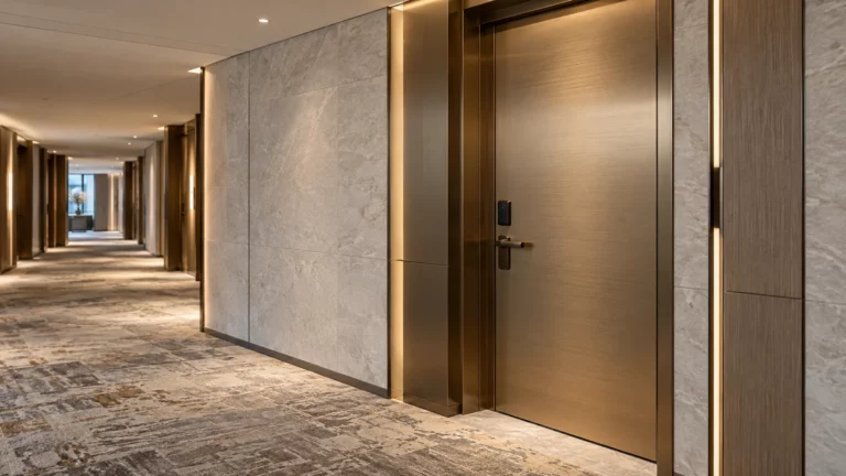 Custom Metal Doors for Hotels Coordinating Design, Hardware, and Fire Ratings